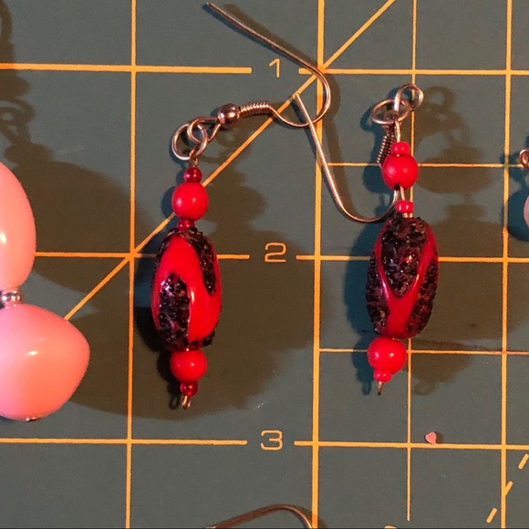 6 pairs of handmade earrings lot 2 - Picture 3 of 7